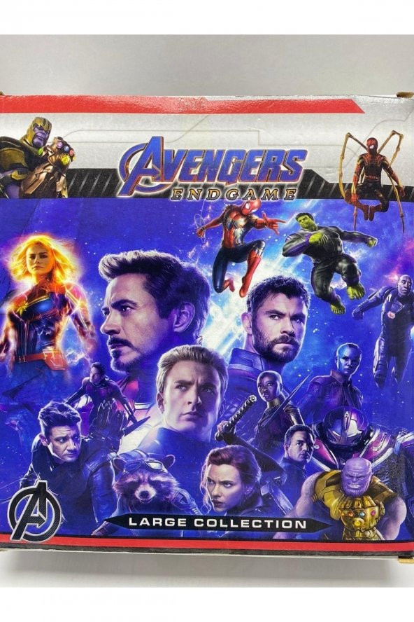 AVENGERS SPİDER MAN ÖRÜMCEK ADAM HULK KIRMIZI HULK IŞIKLI AVENGERS İKİLİ FİGÜR - 3