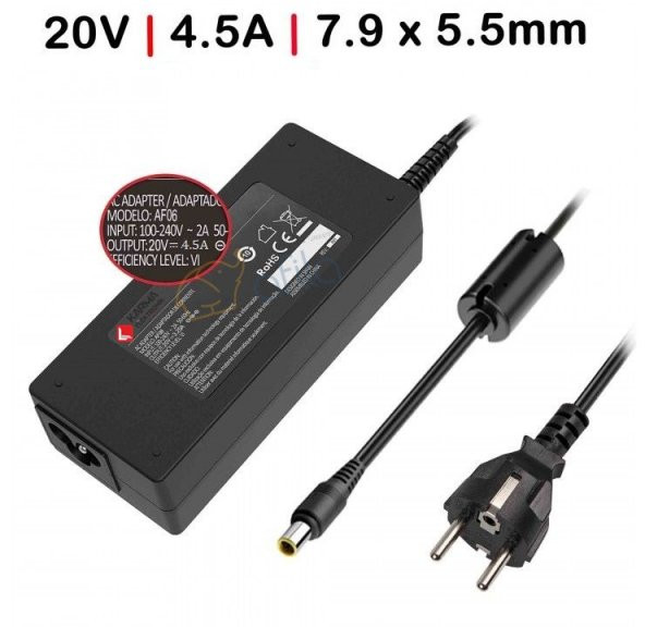 Lenovo ThinkPad B590, V580, X230 Adaptör Şarj Cihazı 20V 4.5A 90W