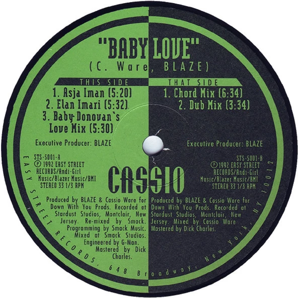 Cassio* – Baby Love electronic  deep house plak alithestereo