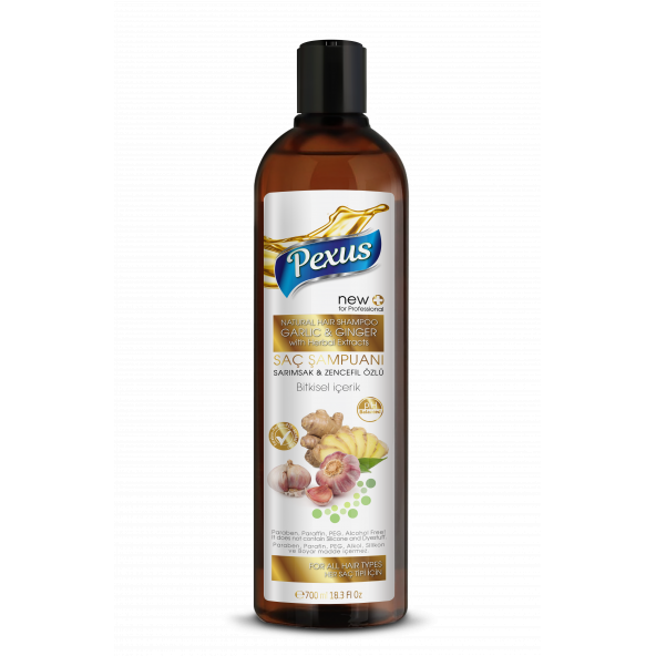 Natural Saç Şampuanı Sarımsak & Zencefil Özlü Pexus 700 ml