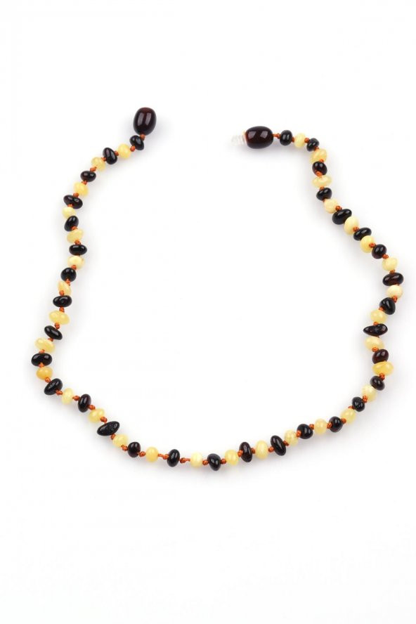 Damla Kehribar Bebek Diş Kolye Litvanya Sertifikalı – 30 cm