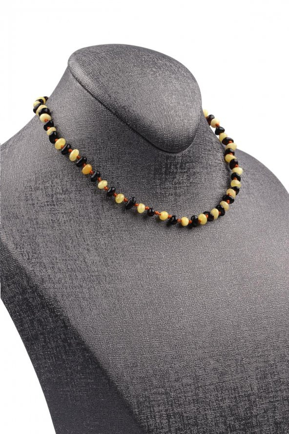 Damla Kehribar Bebek Diş Kolye Litvanya Sertifikalı – 30 cm - 2