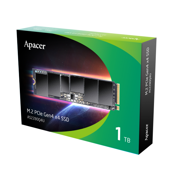 Apacer AS2280P4X-1 1TB 7400-7000 MB/s M.2 PCIe Gen4x4 SSD AP1TBAS2280Q4U-1