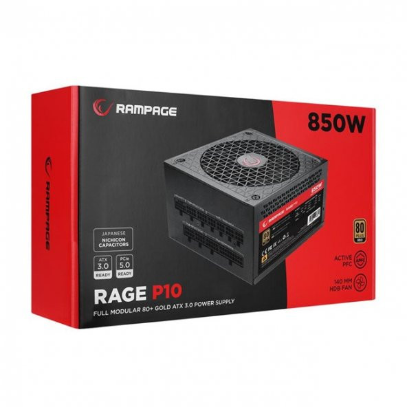 Everest 850W 80+ Gold RAGE P10 Gen 5.0 PCIE5 - 3