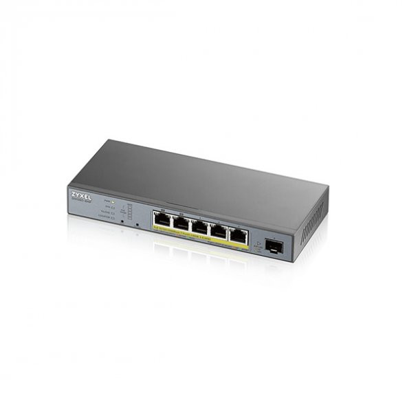 ZYXEL GS1350-6HP 6 PORT YÖNETILEBILIR POE SWITCH 60 WATT