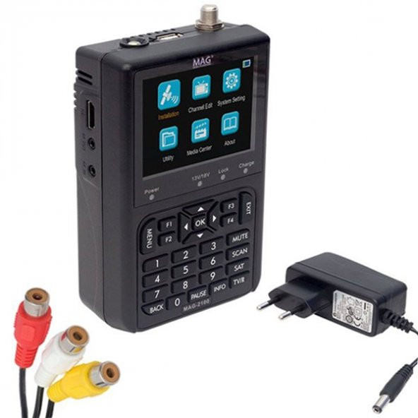 Mag MAG-2100 3.5'' DVB-S/S2 LCD Ekran Görüntülü HD Uydu Yön Sinyal Bulucu - 3
