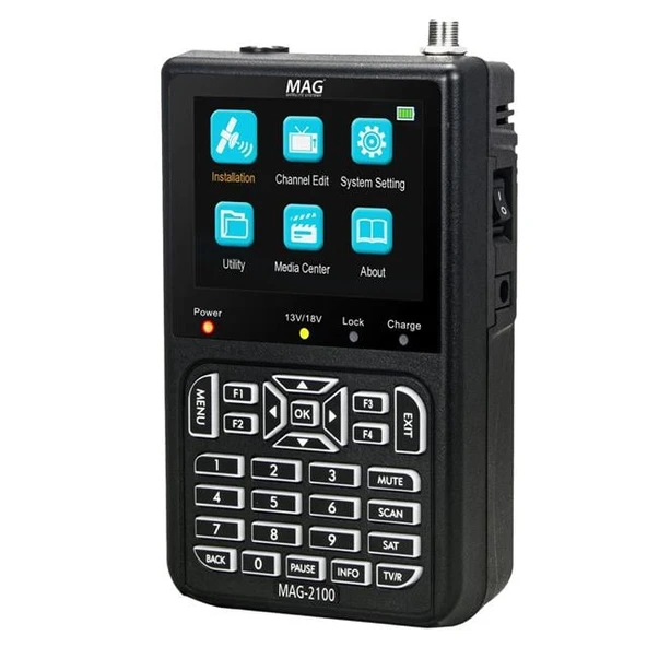 Mag MAG-2100 3.5'' DVB-S/S2 LCD Ekran Görüntülü HD Uydu Yön Sinyal Bulucu - 5