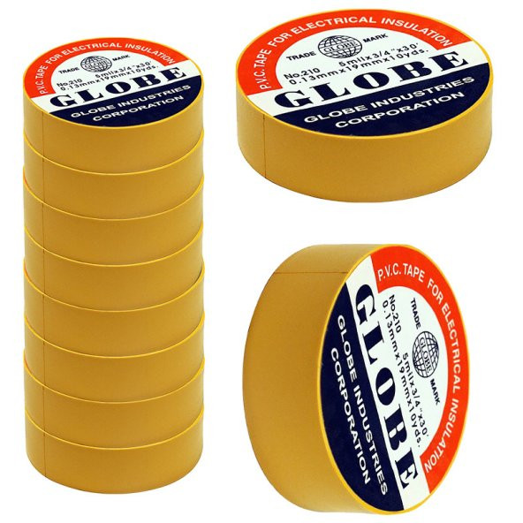 Globe 0.13Mmx19mm İzole Bant 10'Lu Sarı - 2