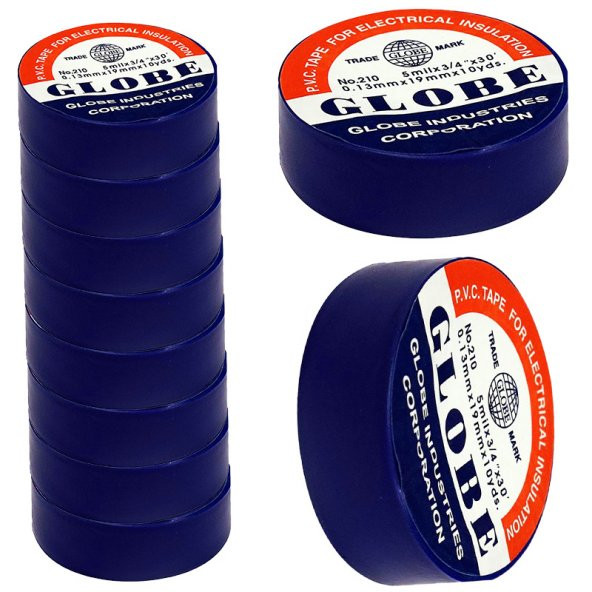 Globe 0.13Mmx19mm İzole Bant 10'Lu Lacivert - 2
