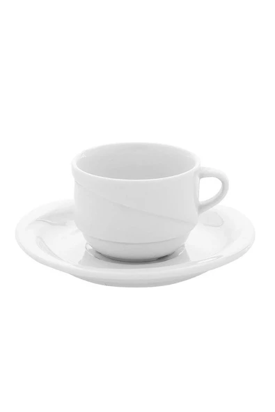 Güral Porselen İstanbul Türk Kahve Fincan Tabaklı XT02CT 1 Adet 90 cc - Resim 1