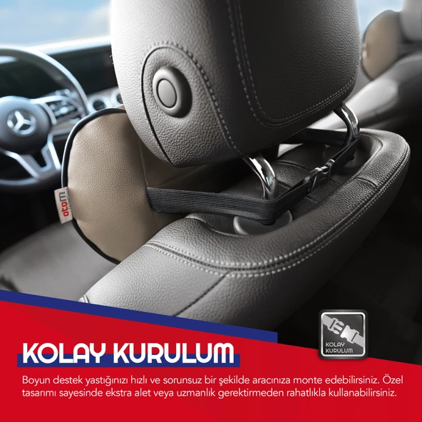 Otom Car Neck Pillow Bej - 3