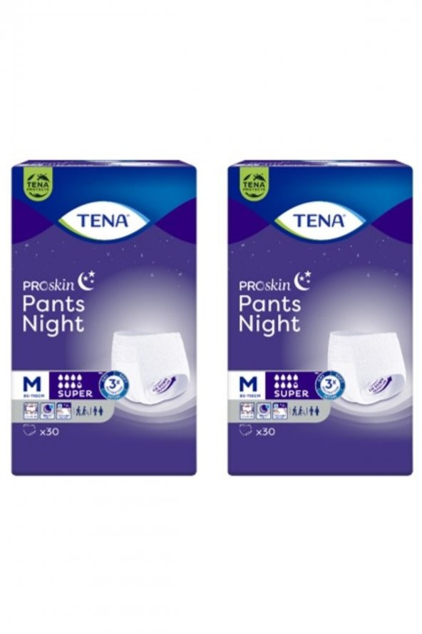 Proskin Pants Night Medium Orta Beden Gece Için Süper Emici Külot 30 Lu 2 Paket / 60 Adet