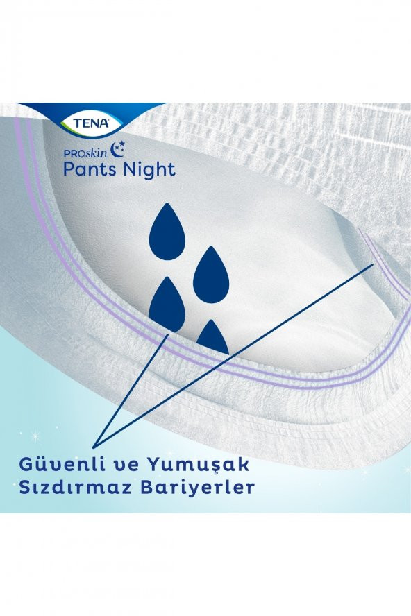 Proskin Pants Night Medium Orta Beden Gece Için Süper Emici Külot 30 Lu Paket