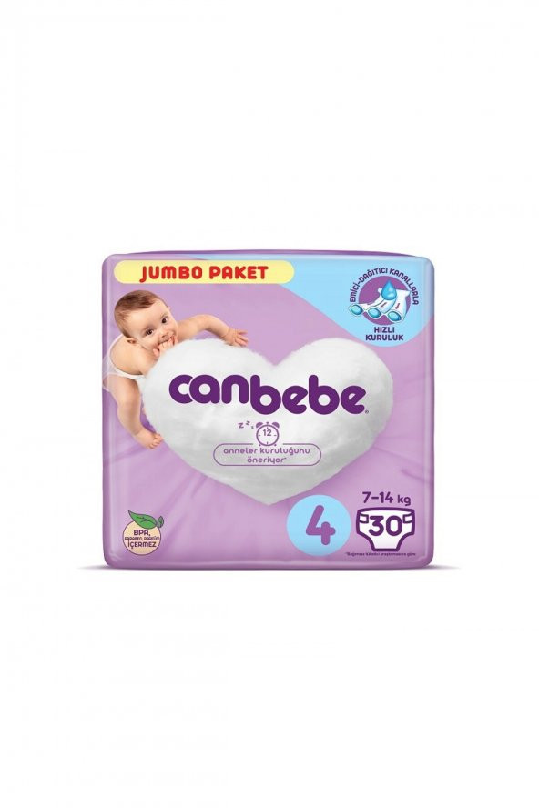 CANBEBE COMFORT DRY NO:4 30 ADET KILO 7-18