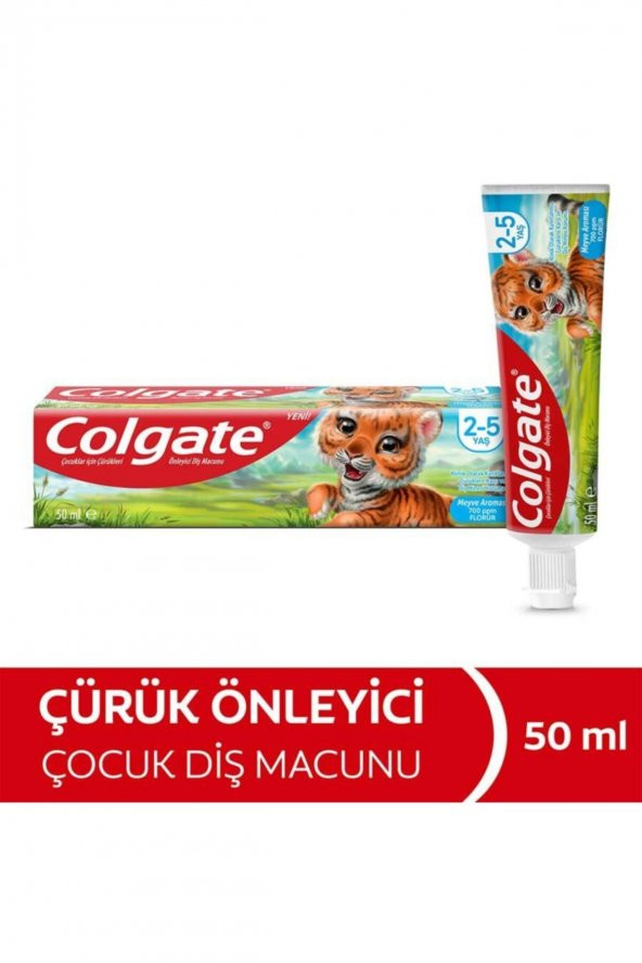 DIS MAC.COCUK COLGATE 50 ML ERKEK/KIZ 3 ADET