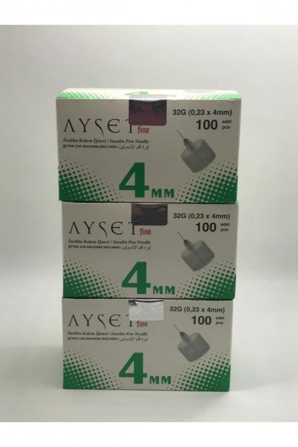 AYSET FINE INSULIN IGNE UCU NO:4 MM   3 KUTU - 2
