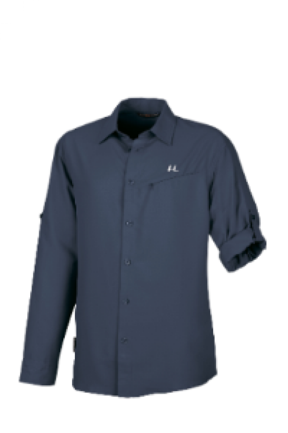 Ferrino Halifax Uzun Kollu Erkek Gömlek  Lacivert Kareli XL