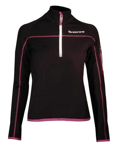 Grifone Elna Shirt Yarım Fermuarlı Polar Sweat Yeşil-Siyah S - 9