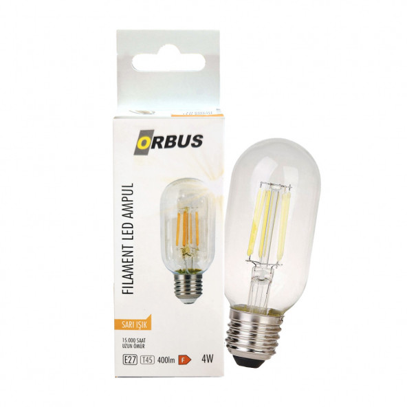 ORBUS TC45 4W CLEAR SARI IŞIK E27 400Lm