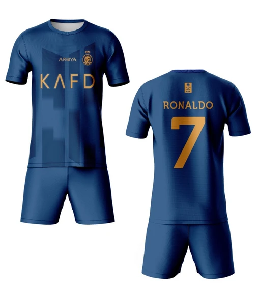 Al Nassr Fc A00734 Çocuk Ronaldo İç Saha Futbol Forması 2023/2024 - 3