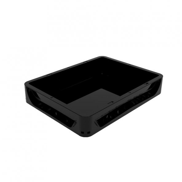 Compact 40-30-7,5 cm Plastik Kasa Siyah