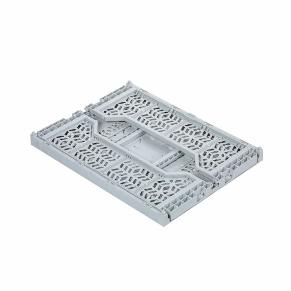Big Box Katlanır 40-30-15 Cm Plastik Kasa Açık Gri - Resim 3