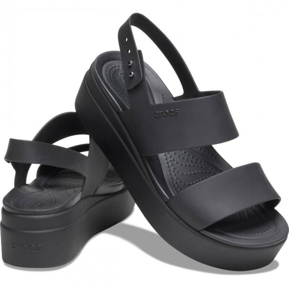 Crocs 206453-060 Brooklyn Low Wedge Kadın Sandalet - 2
