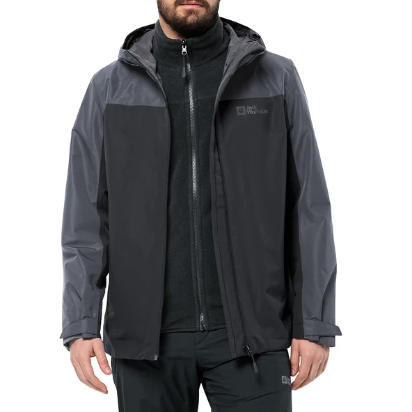 Jack Wolfskin 1115311-6001 Taubenberg 3IN1 M Erkek Oudoor Mont