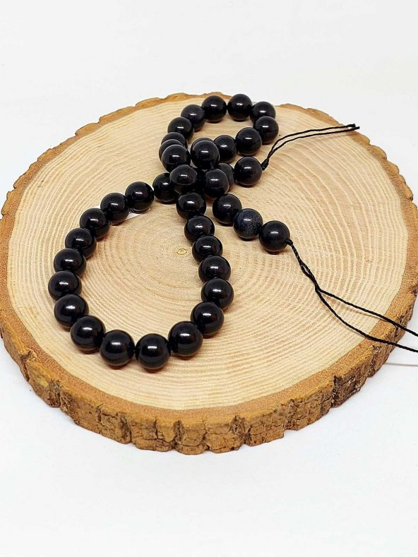 Shungite (Şungit) Taşı Dizi 10mm ürün görseli