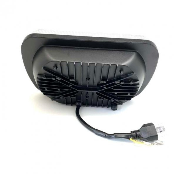Offroad 7 inç  15 Led Turuncu Beyaz Çalışma Lambası Dikdörtgen - 6