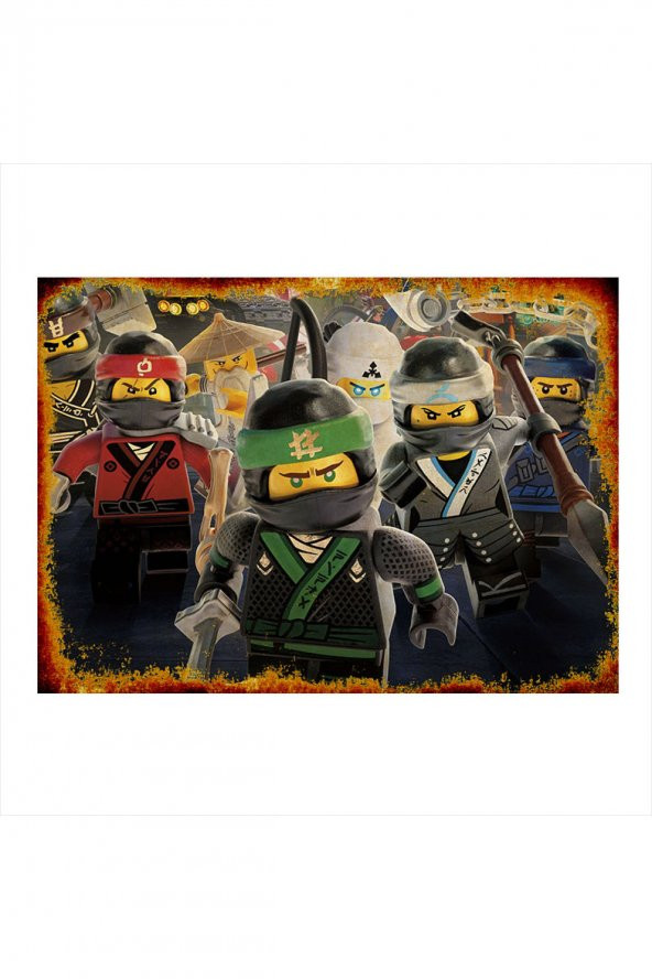 Bedeko Ahşap Tablo 18 cm x 27 cm  Ninjago Lego