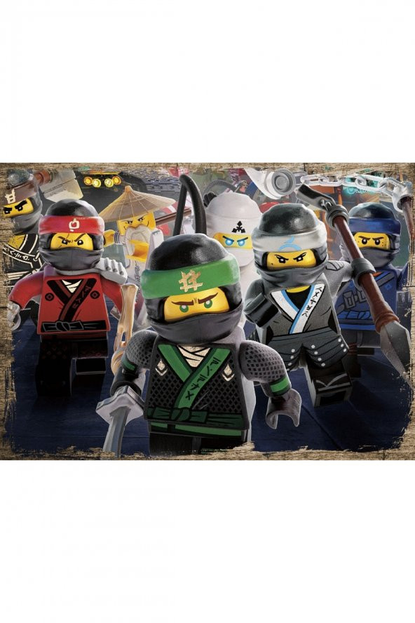 Bedeko Ahşap Tablo 18 cm x 27 cm  Lego Ninjago Filmi