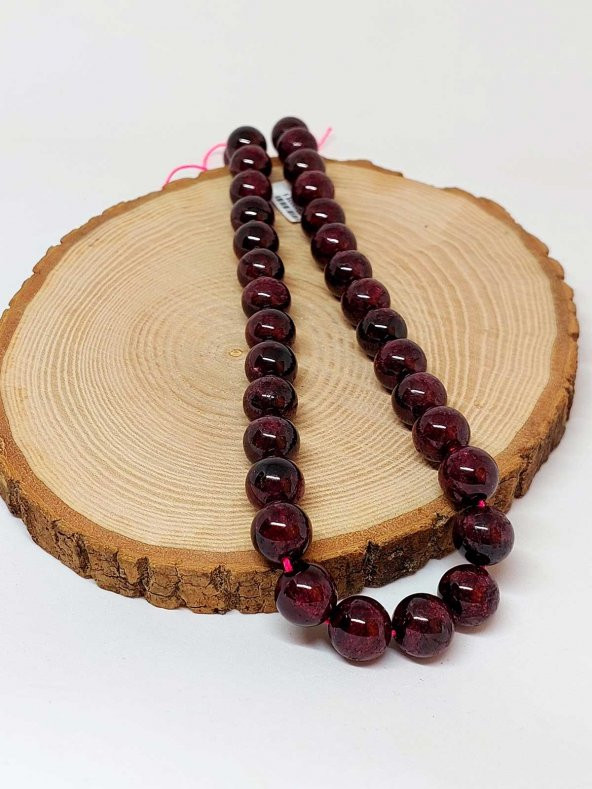 Lal (Garnet – Granat ) Taşı Dizi 12mm - Resim 3