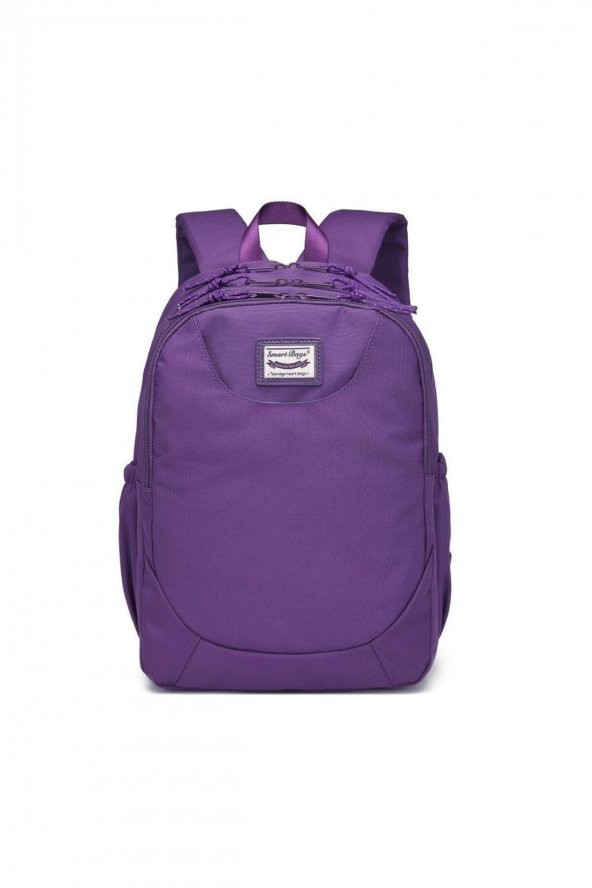 Bagacar Smart Bag 3199 Okul ve Günlük Laptop Bölmeli Sırt Çantası Mor - 2