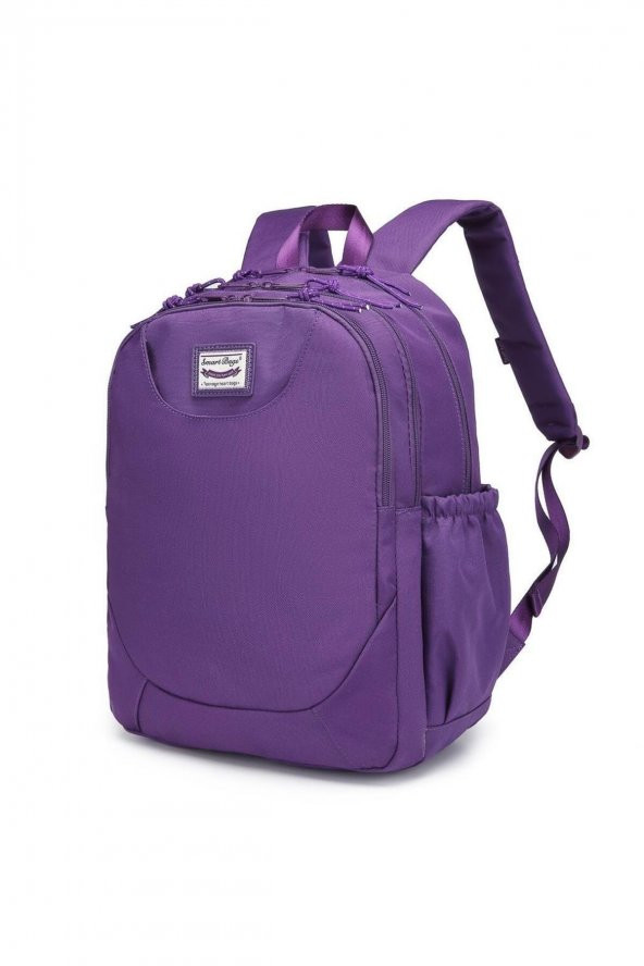 Bagacar Smart Bag 3199 Okul ve Günlük Laptop Bölmeli Sırt Çantası Mor
