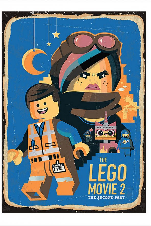 Bedeko The Lego Movie 2 Tasarım Mdf Tablo 50 cm X 70 cm