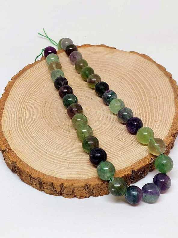 Florit Taşı YARIM Dizi 12mm (18cm uzunluğundadır) - Resim 3