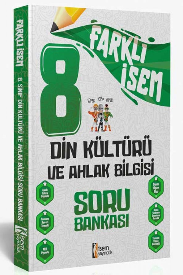 İsem 8. Sınıf Din Kültürü Farklı İsem Soru Bankası