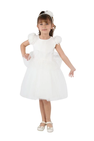 ÇocukyoluKids Kolu Gül Detaylı Abiye Elbise A1111111112004 - 6