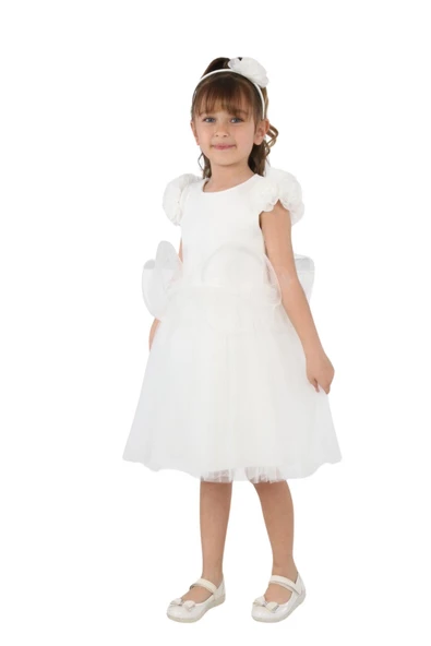 ÇocukyoluKids Kolu Gül Detaylı Abiye Elbise A1111111112004 - 8