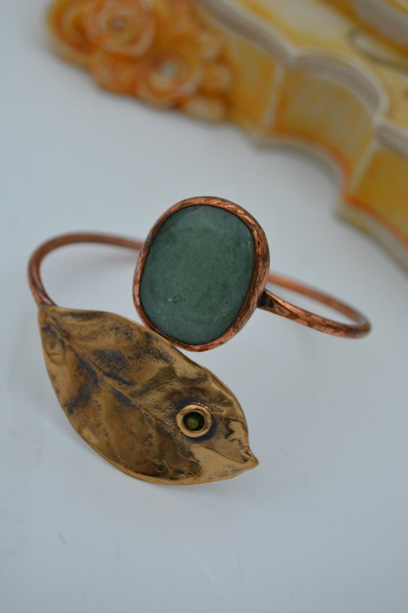 STONEAGE AVENTURİN TAŞLI EL YAPIMI BİLEKLİK ürün görseli