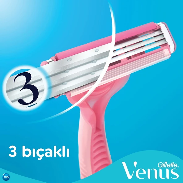 Gillette Simply Venus 3 Basic Tıraş Makinesi 4lü - 2