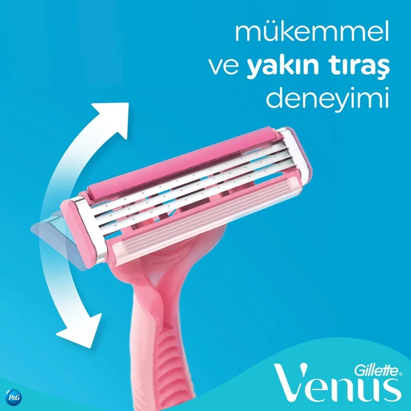 Gillette Simply Venus 3 Basic Tıraş Makinesi 4lü - 4