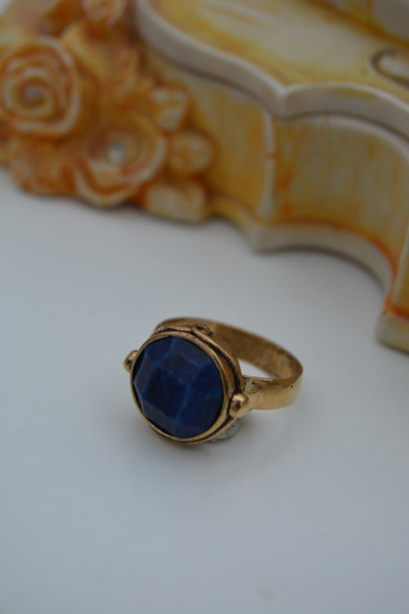 STONEAGE LAPİS DOĞALTAŞLI EL SIVAMASI YÜZÜK ürün görseli