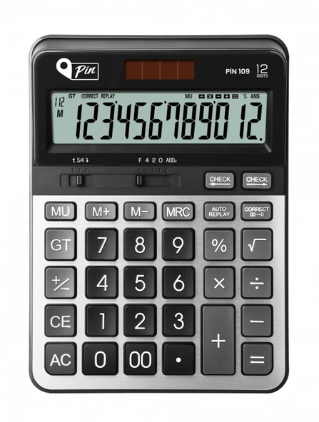 Pin Hesap Makinası Masaüstü 12 Hane/ Pin.109 ürün görseli