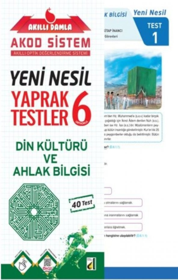 Akıllı Damla Din Kültürü Ve Ahlak Bilgisi Yeni Nesil Yaprak Testler-6. Sınıf