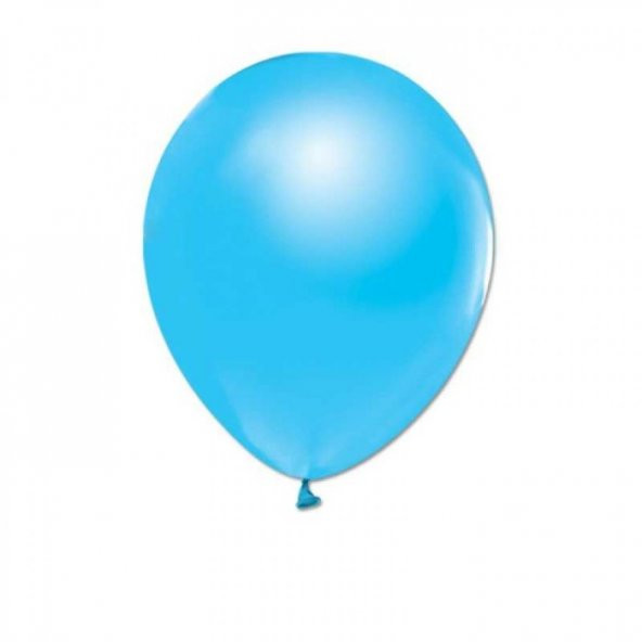Metalik Açık Mavi Balon 12 inc