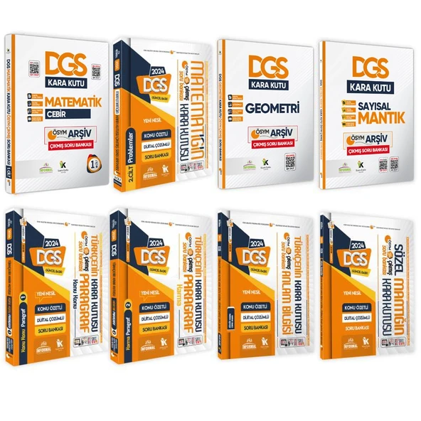 DGSnin Kara Kutusu ALTIN PAKET SET Konu Özetli Çözümlü ÖSYM ARŞİV Çıkmış Soru Bankası