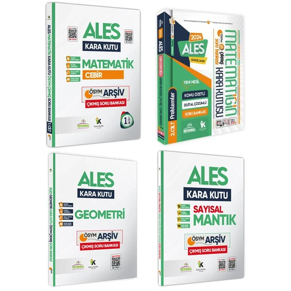 ALESİN Kara Kutusu SAYISAL SET Konu Özetli Çözümlü ÖSYM ARŞİV Çıkmış Soru Bankası