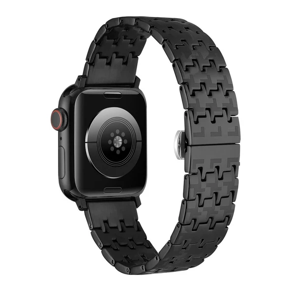 Apple Watch 7 45mm Kordon Zikzak Dizayn Metal Kordon 86 - 3